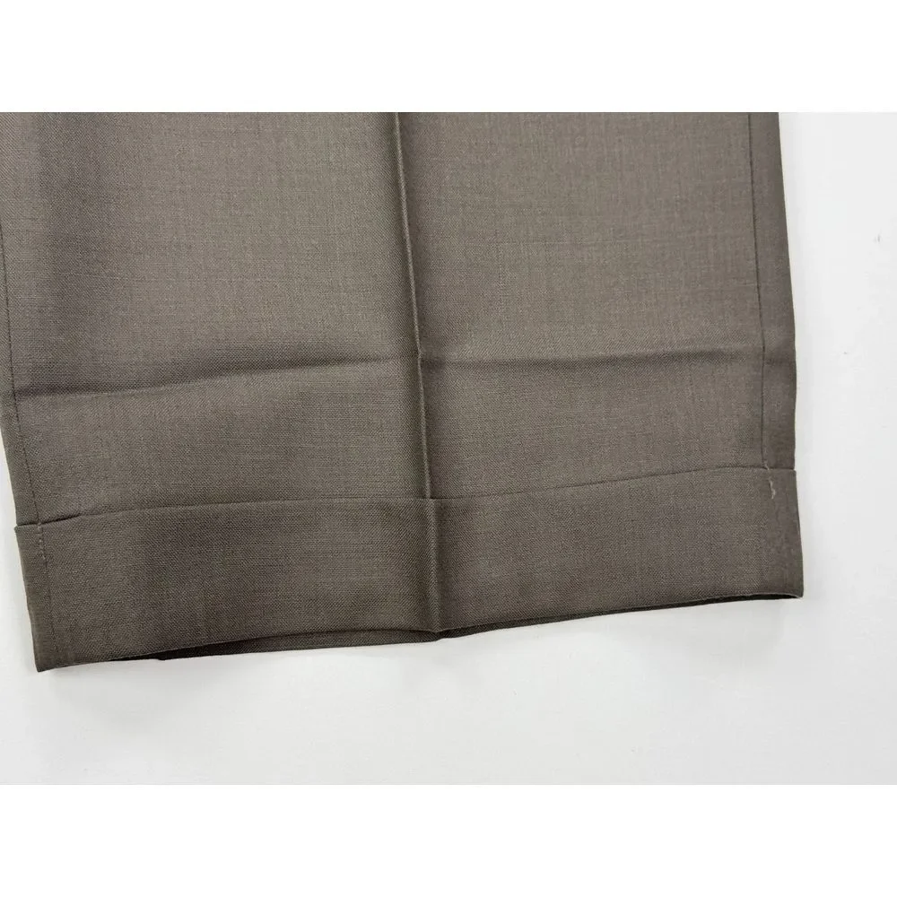 Louis Raphael Luxe Mario Pleated Wool Pant Mens 44 x32 NWT Extended Waist Pocket